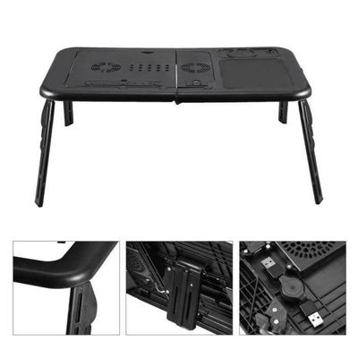 Mesa Notebook Apoio Refrigeração 2 Coolers Ventilador Touch Suporte Base Refrigerada Cama Sofá Ergonômica Dobrável Artic