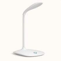 Luminaria Mesa Led Articulada Abajur Touch Flexivel Branca Leitura Estudo Trabalho Quarto Escritorio Recarregavel