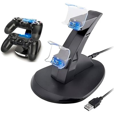 Base Carregadora para Controles PS4 – Dupla, Inteligente e Sem Fios  Controle Vídeo Game Informática