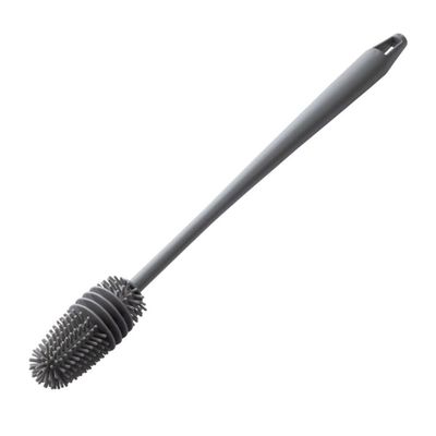 Escova de Silicone Cabo Longo para Lavar Garrafas Jarras Mamadeiras Copos Taças Limpeza Profunda