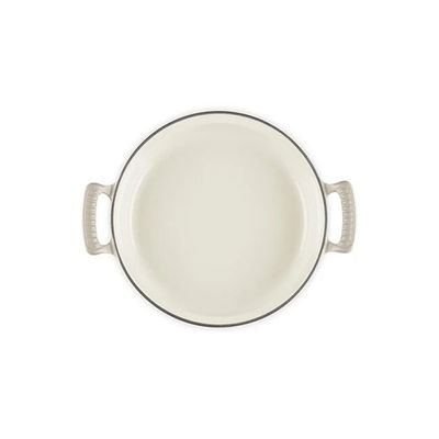 CAÇAROLA BUFFET LE CREUSET MODERN 28CM HERITAGE EM FERRO FUNDIDO MERINGUE 21701287164430