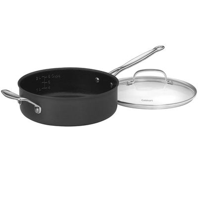 CONJUNTO CUISINART ANODIZADA CHEF'S CLASSIC PRETO 10 PEÇAS 66-10