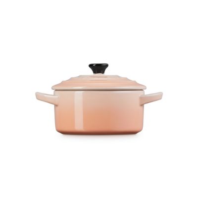 MINI COCOTTE LE CREUSET 250ML 10CM PUXADOR PRETO PESSEGO PECHE 71901104230100