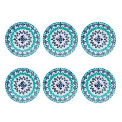 Prato Fundo com Estampa Donna Lola 21,5 cm 6 Unidades - Biona 074470