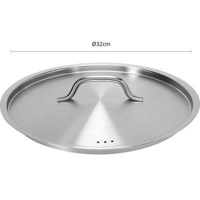 Frigideira Profissional com Tampa 1,85L Aço Inox 24cm Brinox