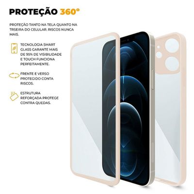 Capa 360 para iPhone 12 - Rosa - Gshield