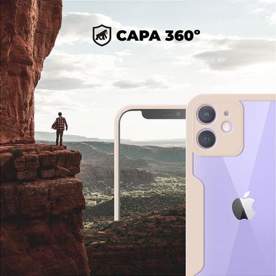 Capa 360 para iPhone 12 - Rosa - Gshield