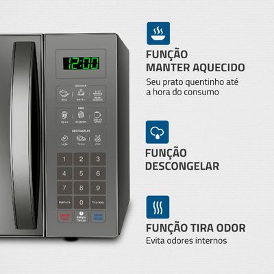 Micro-ondas 34L Mondial MO-02-34-E Prata 127V 127V