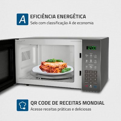 Micro-ondas 34L Mondial MO-02-34-E Prata 127V 127V