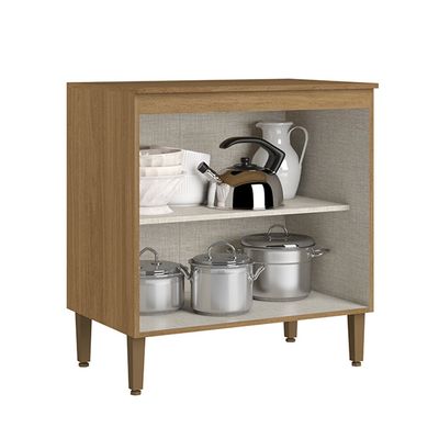 Balcão Leticia 80cm 2 Portas THB Naturale