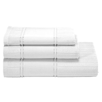 Jogo de Banho Dohler Artesanalle Barrado Liso 3 Peças Branco