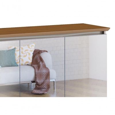 Buffet Classic 3 Portas Off White Com Freijó E Espelho - Imcal Móveis