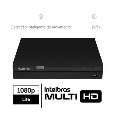 Kit 16 Câmeras Intelbras Full Hd 1220b Dvr 16 Canais Com Hd