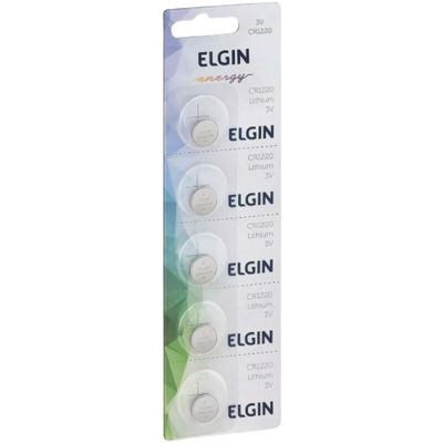 Bateria Pilha Elgin Botão 3v Lithium - Cr1220 - Elgin