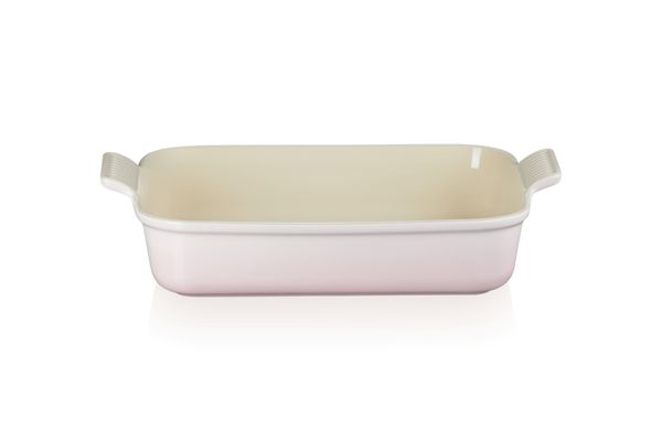 TRAVESSA LE CREUSET RETANGULAR HERITAGE 32CM SHELL PINK 71102327770001