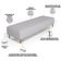Kit 02 Puffs Decorativo Sala de Estar Bali W01 Pés Palito 190x60cm Linho Cinza - Lyam Decor