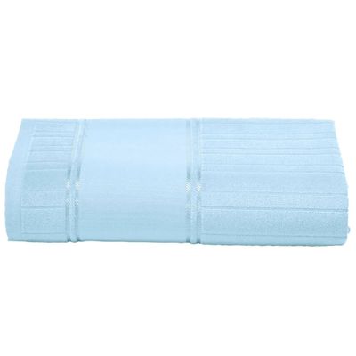 Jogo De Banho Dohler Artesanalle Barrado Liso com 2 Peças Azul Claro