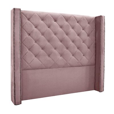 Cabeceira Decorativa King Size 2,19M Loewe Veludo Lilás - Gran Belo