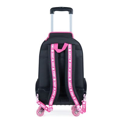 Mochila de Rodinha Juvenil Feminina BG Joy Preta U / Preto
