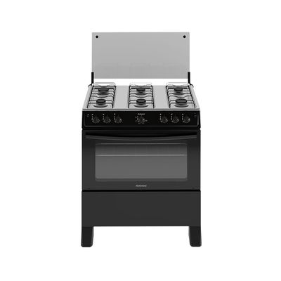 Fogão Star New com 6 Bocas e Mesa de Inox Itatiaia Preto / Bivolt