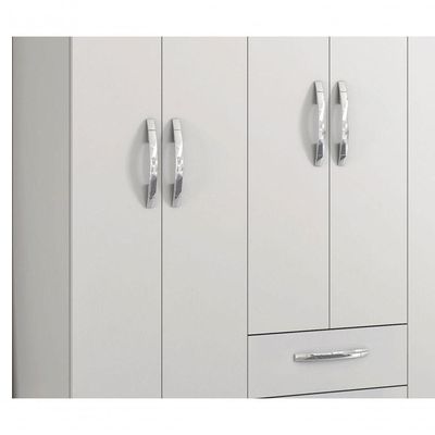 Guarda-roupa 6 Portas Tairus Rosa - Moveisaqui