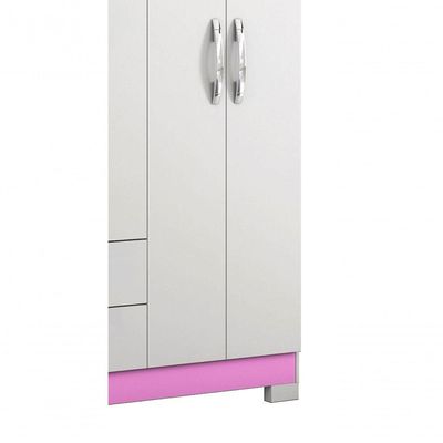 Guarda-roupa 6 Portas Tairus Rosa - Moveisaqui