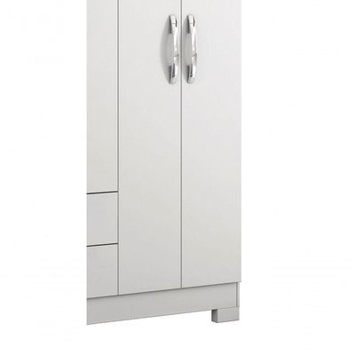 Guarda-roupa 6 Portas Tairus Branco - Moveisaqui