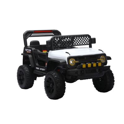 Jipe Elétrico Infantil Bang Toys N6 Com Controle Remoto Branco 12v