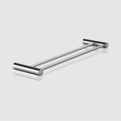 Porta Toalha Toalheiro Duplo Rosto Para Banheiro Alto Brilho Orion 30cm