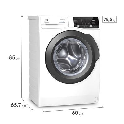 Máquina de Lavar Frontal Electrolux 11kg  Inverter Premium Care com Água Quente/Vapor (LFE11) 127V