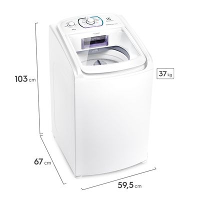 Máquina de Lavar Electrolux 11kg Branca Essential Care com Easy Clean e Filtro Fiapos (LES11) 127V