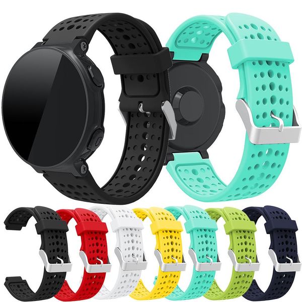 Pulseira de Silicone para Relógio Garmin Forerunner 220 230 235 620 630 735 amarelo