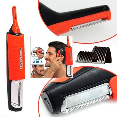 Maquina De Cortar Cabelo Aparador Pelos Sem Fio Led 6 Em 1 Kit Completo Nariz Orelha Barba Sobrancelha Corpo Rosto