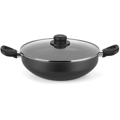 Frigideira Wok Gourmet Preto 28cm Alumínio Antiaderente