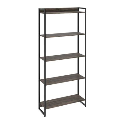 Kit 3 Estantes Multiuso Industrial 5 Prateleiras Areta 186x80cm C01 Carvalho Dark - Lyam Decor