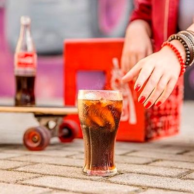Copo Contour Coca Cola Transparente 300ml 12 Unidades - Nadir 7150