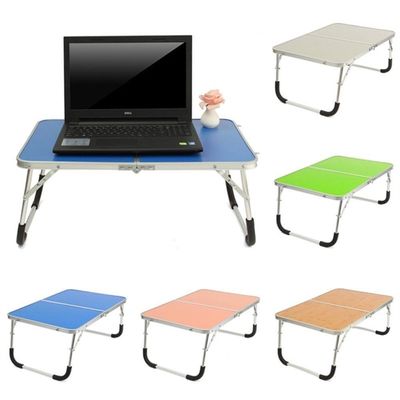 Mesa Vira Maleta Suporte Estudo Laptop Dobravel Aluminio Tampo Mdf Cama Camping Sofa