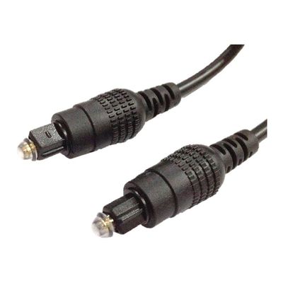 Cabo Fibra Optica Para Audio 2,2mm Toslink- Toslink 5m Preto
