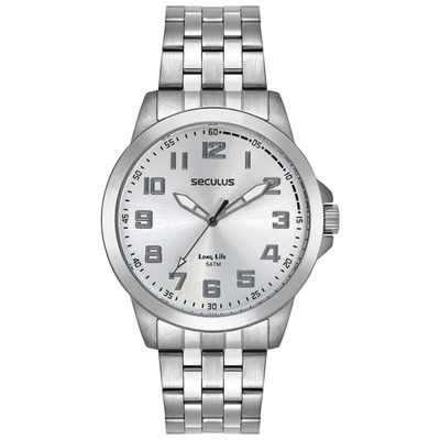 Relógio Seculus Masculino Ref: 44293g0svna2 Casual Prateado
