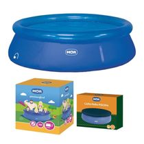Piscina Inflável 4600 Litros Redonda Splash Fun Com Capa Mor