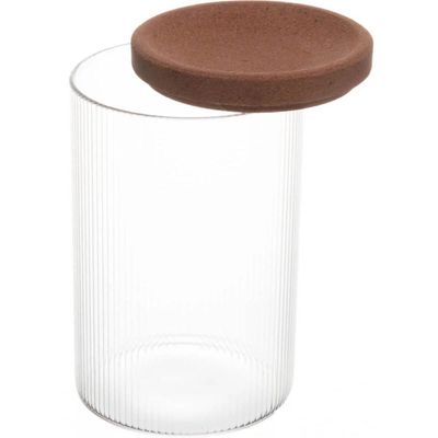2 Conjuntos de Porta Condimentos Potes de Vidro 500ml Tampa Rolha Lyor