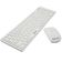 Kit Combo Teclado Mouse Slim Sem Fio Wireless Bk-S1100 Branco