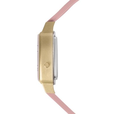 Relógio Mormaii Feminino Ref: Mo13722d/8t Retangular Vintage Digital Dourado