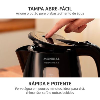 Chaleira Elétrica Pratic Control 17L Mondial CE-17-BC 220V
