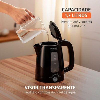 Chaleira Elétrica Pratic Control 17L Mondial CE-17-BC 220V