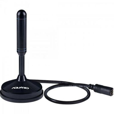 Antena Digital Com Cabo 1,5M Vhf/Uhf/Fm/Hdtv Dtv-100 Aquario