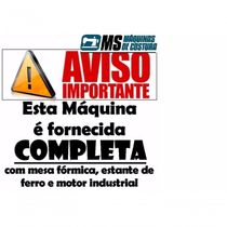Máquina Galoneira 4 Fios Bc2600-3 Bracob Com Mesa E Motor
