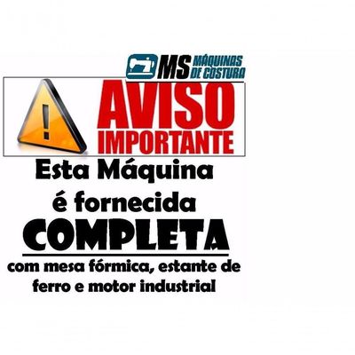 Máquina Galoneira 4 Fios Bc2600-3 Bracob Com Mesa E Motor