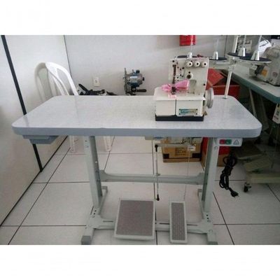 Máquina Galoneira 4 Fios Bc2600-3 Bracob Com Mesa E Motor