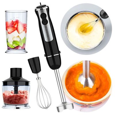 Mixer 4 Em 1 Batedor Fue Miniprocessador Triturador Inox 600W 110V